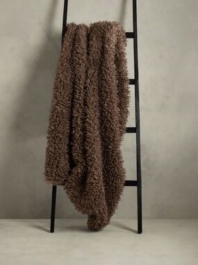 Banana Republic Shag Faux Fur Throw 826268